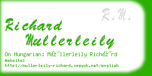 richard mullerleily business card